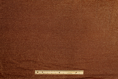 Metallic Striped Brocade - Burgundy and Bronze