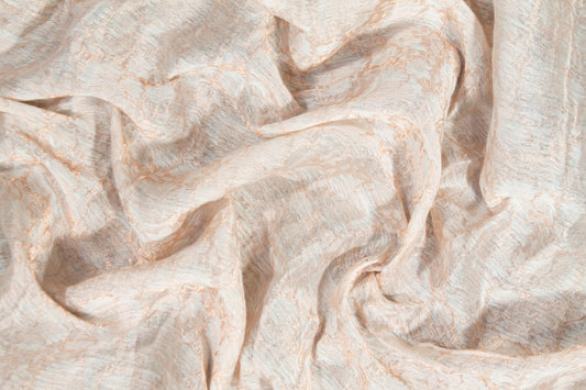 Metallic Sheer Jacquard - Blush