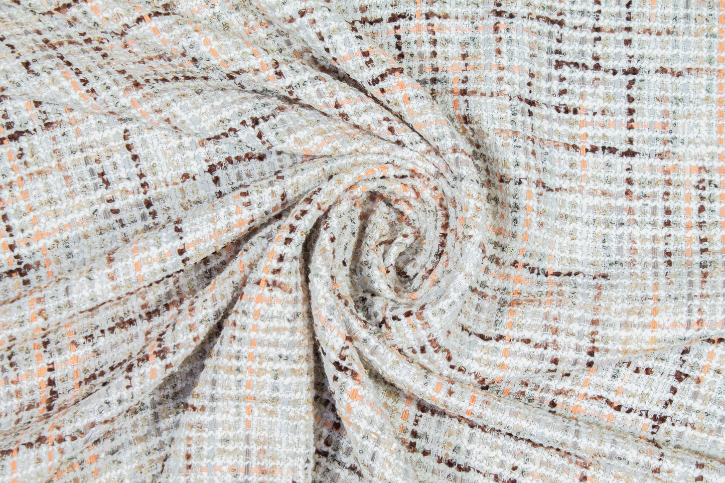 Cotton Tweed Boucle - White / Multicolor