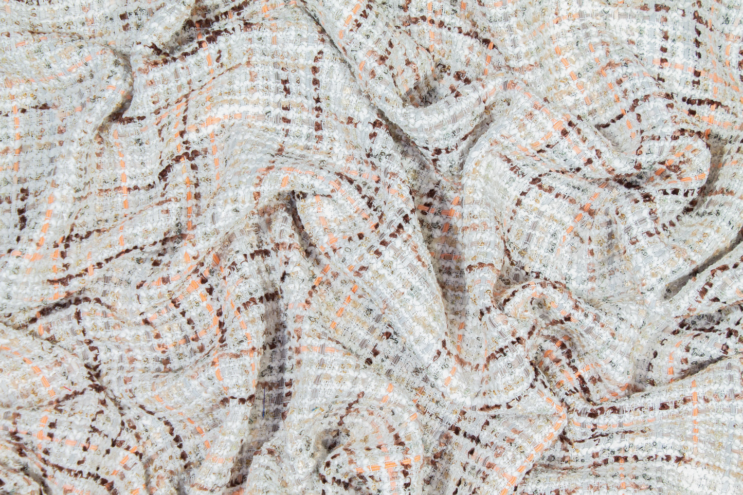 Cotton Tweed Boucle - White / Multicolor