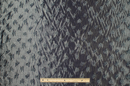 Bumblebee Design Metallic Brocade - Gray
