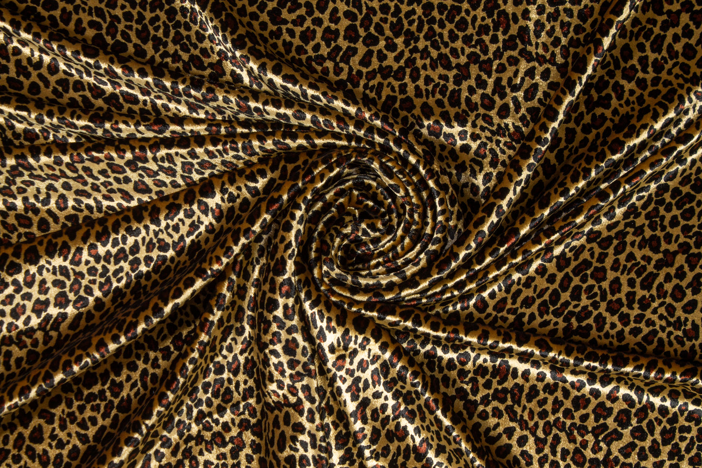Leopard Print Silk Viscose Velvet