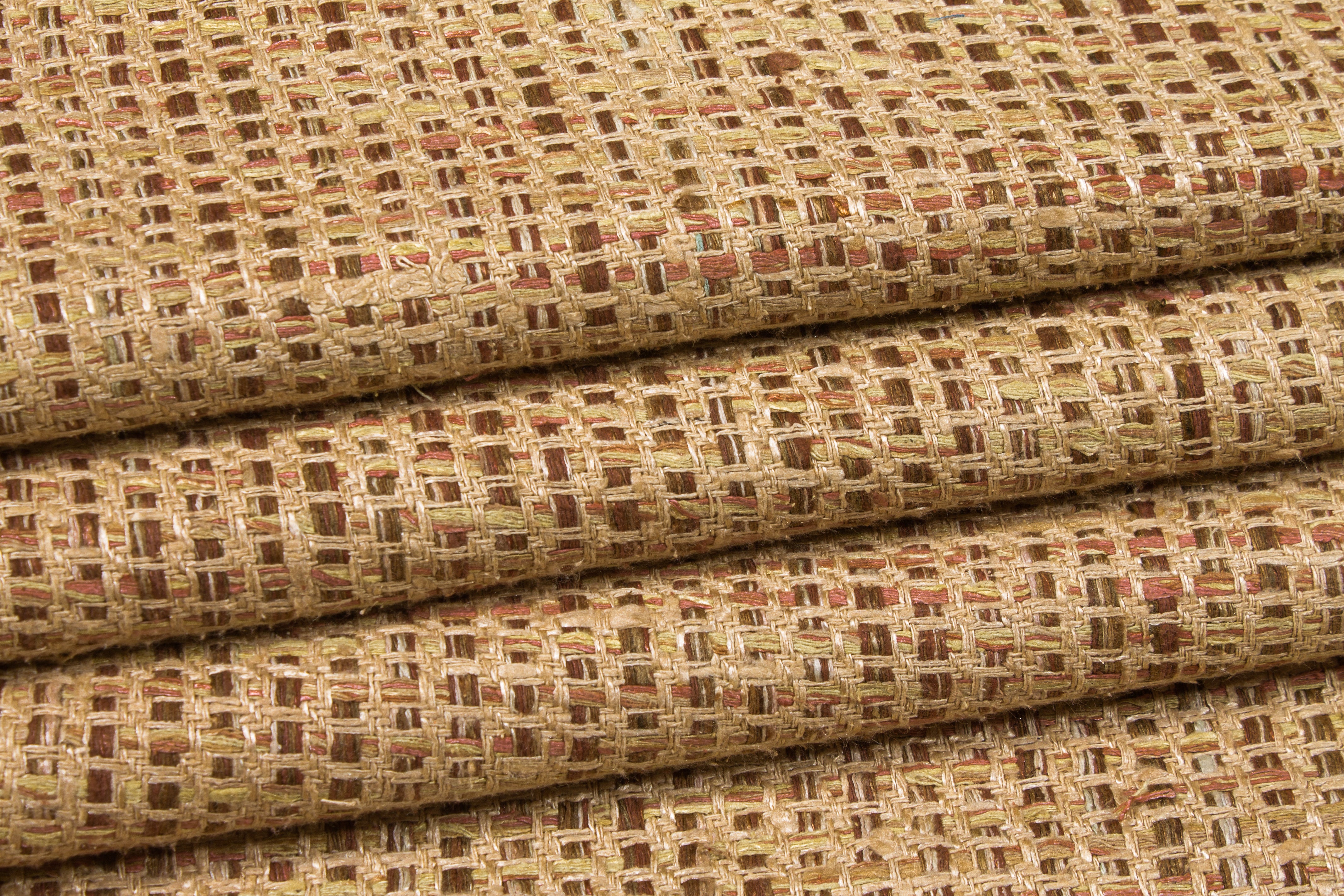 Silk and Linen Tweed - Khaki Brown
