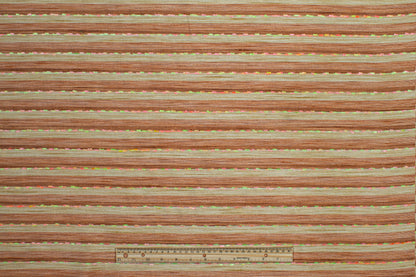 Striped Embroidered Italian Jacquard - Multicolor