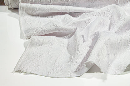 Textured Brocade - White