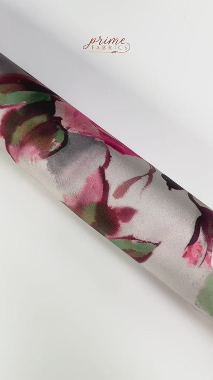Floral Italian Silk Twill - Multicolor