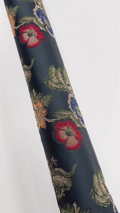 Multicolor Floral Brocade