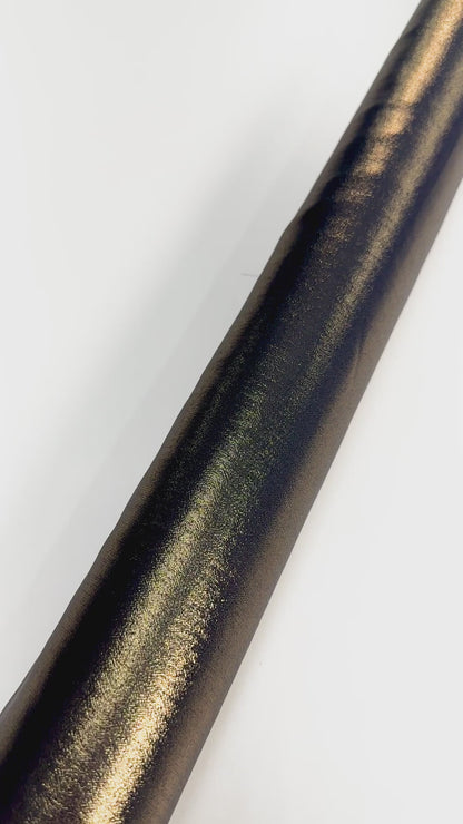 Navy and Gold Dope-Dyed Italian Lamé