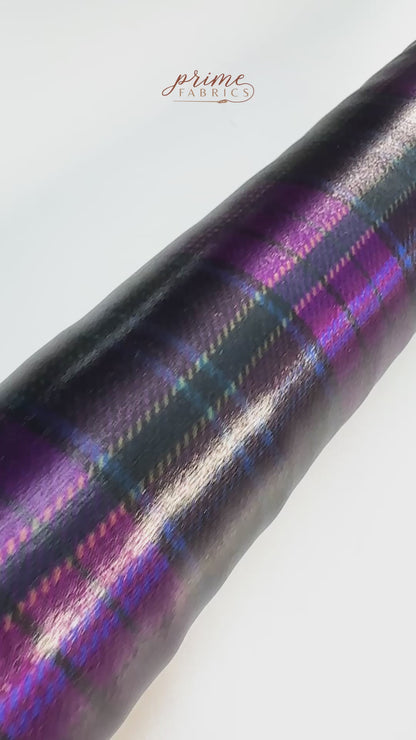 Ralph Lauren - Laminated Silk Viscose Italian Charmeuse - Purple / Black