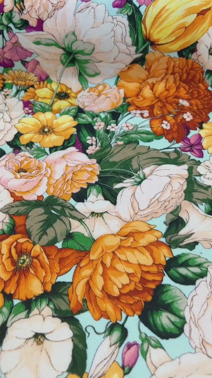 Emanuel Ungaro - Multicolor Floral Italian Silk and Wool