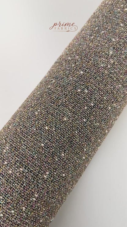 Metallic Italian Tweed Boucle - Multicolor