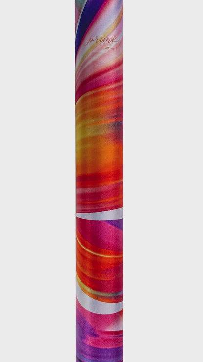 Watercolor Floral Tie-Dye Italian Silk Charmeuse - Pink Multicolor