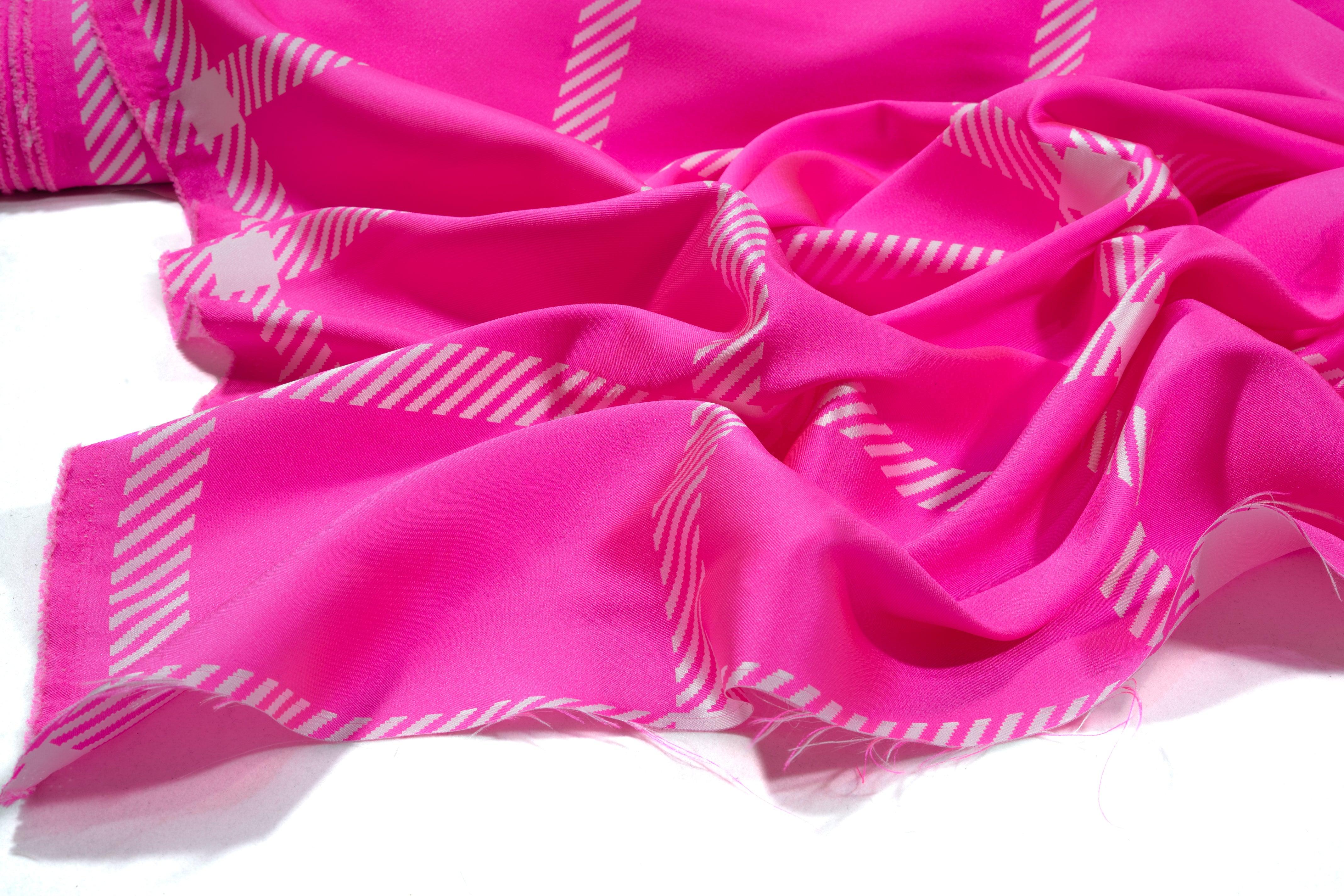 Pink Double Faced Italian Polyester Twill - Prime Fabrics