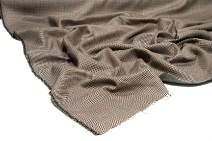 Double Faced Houndstooth and Herringbone Italian Wool Suiting - Prime Fabrics