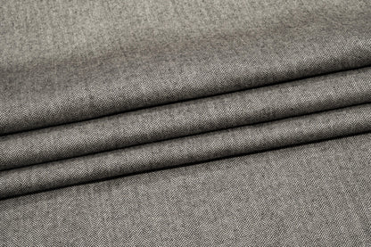 Double Faced Houndstooth and Herringbone Italian Wool Suiting - Prime Fabrics