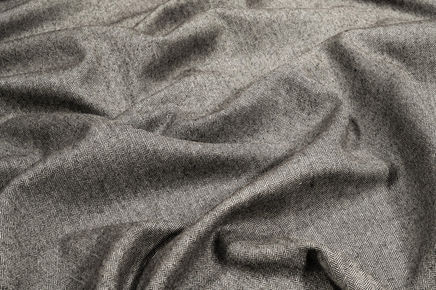 Double Faced Houndstooth and Herringbone Italian Wool Suiting - Prime Fabrics