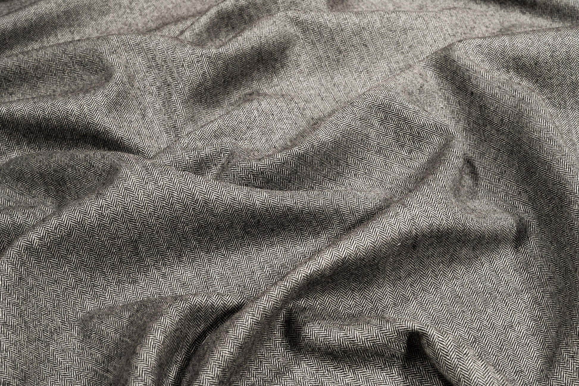Double Faced Houndstooth and Herringbone Italian Wool Suiting - Prime Fabrics