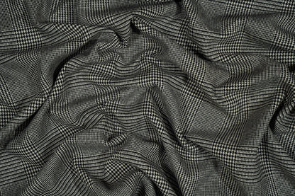 Double Faced Glen Check Italian Wool Coating - Prime Fabrics