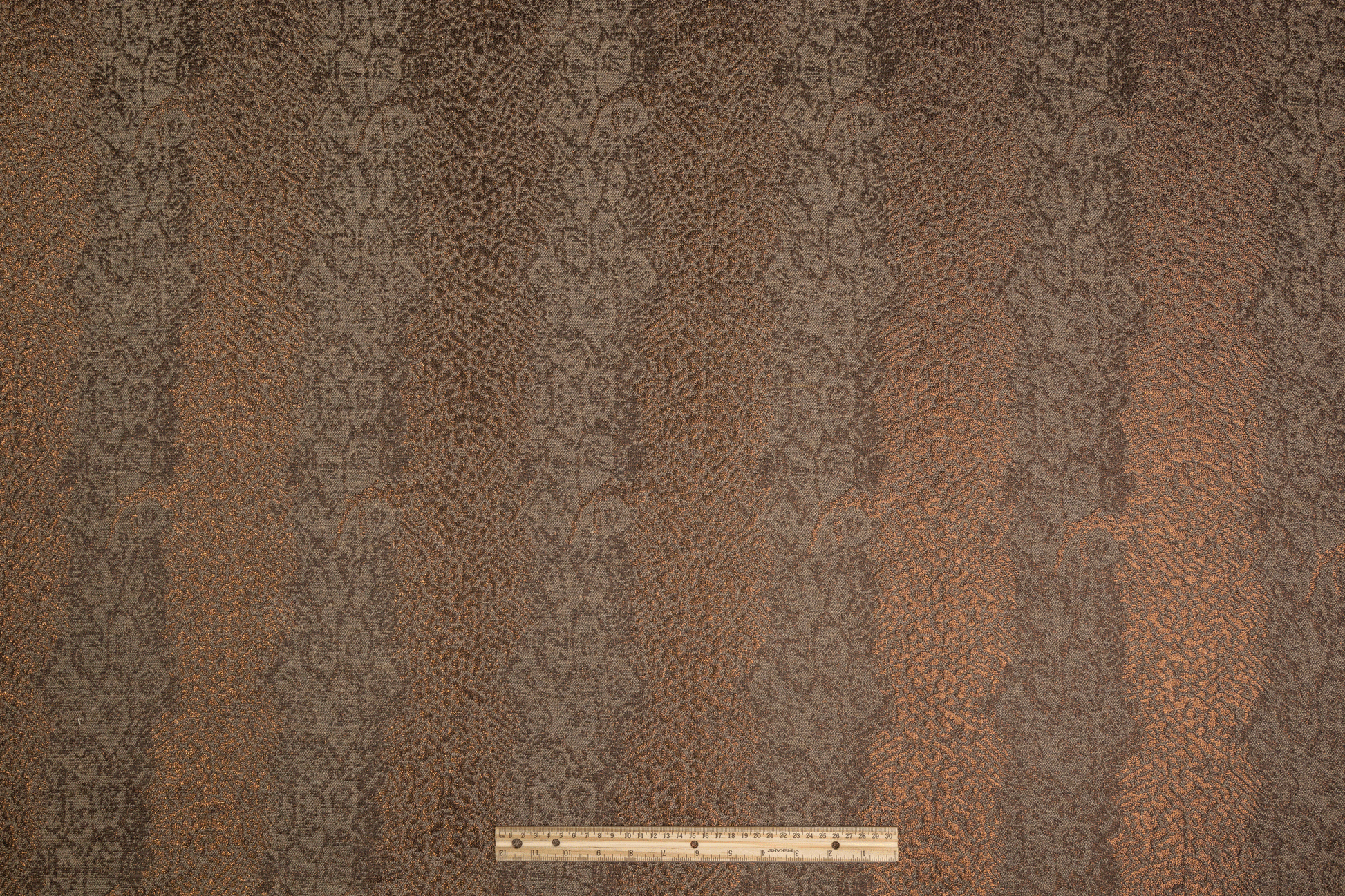 Metallic Abstract Tweed - Brown - Prime Fabrics