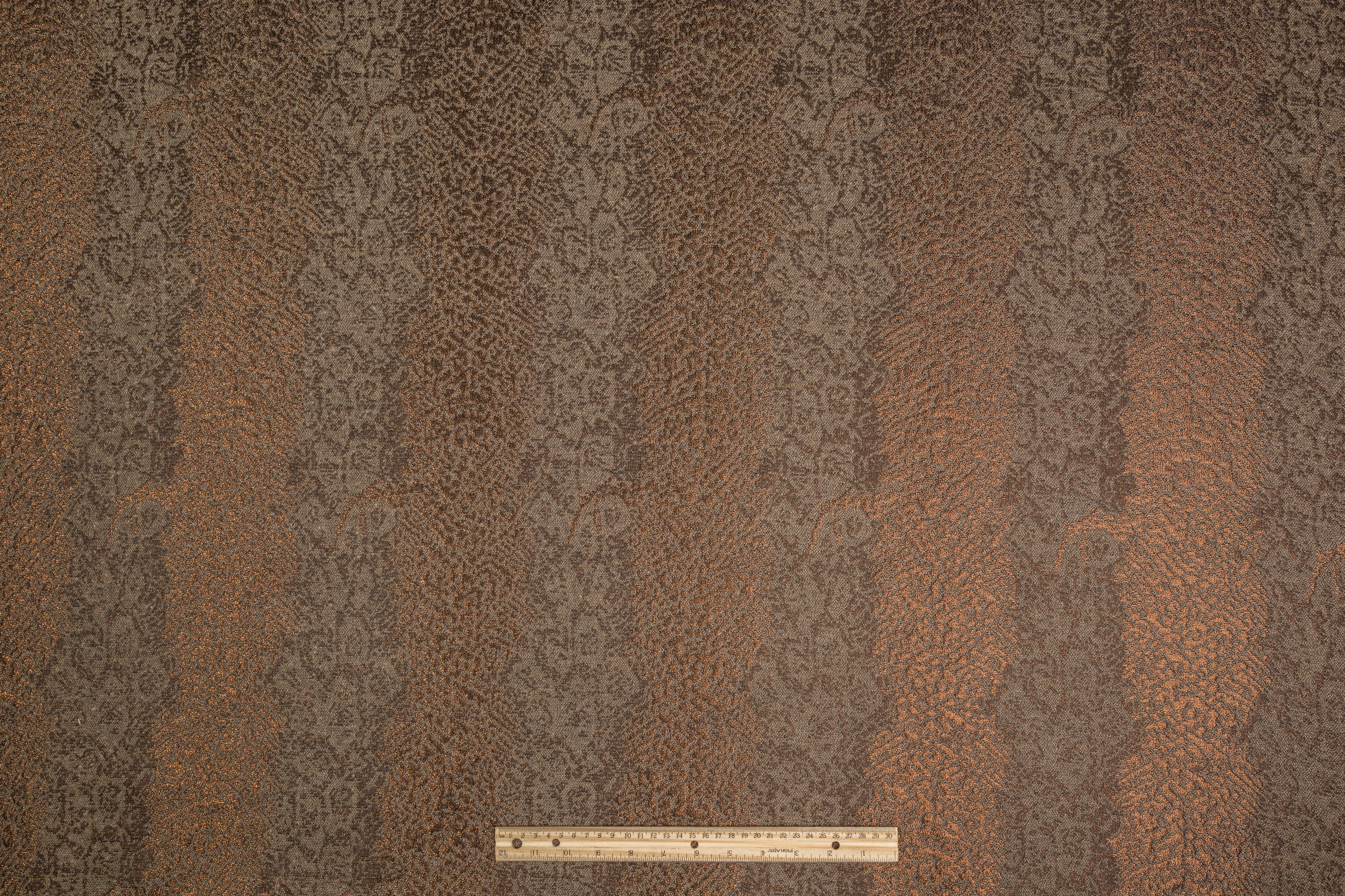 Metallic Abstract Tweed - Brown - Prime Fabrics