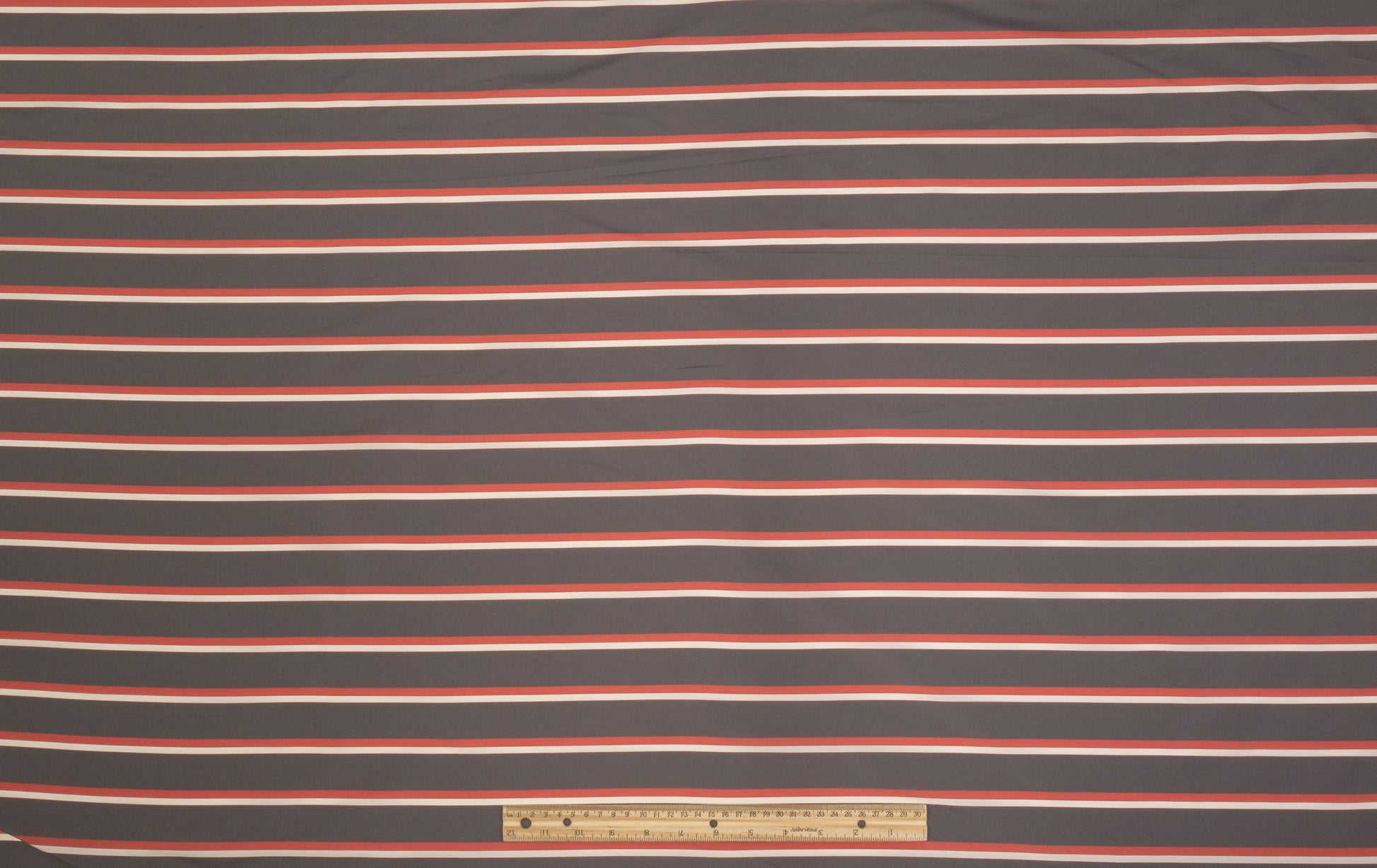 Striped Taffeta - Faded Navy, White, Red - Prime Fabrics