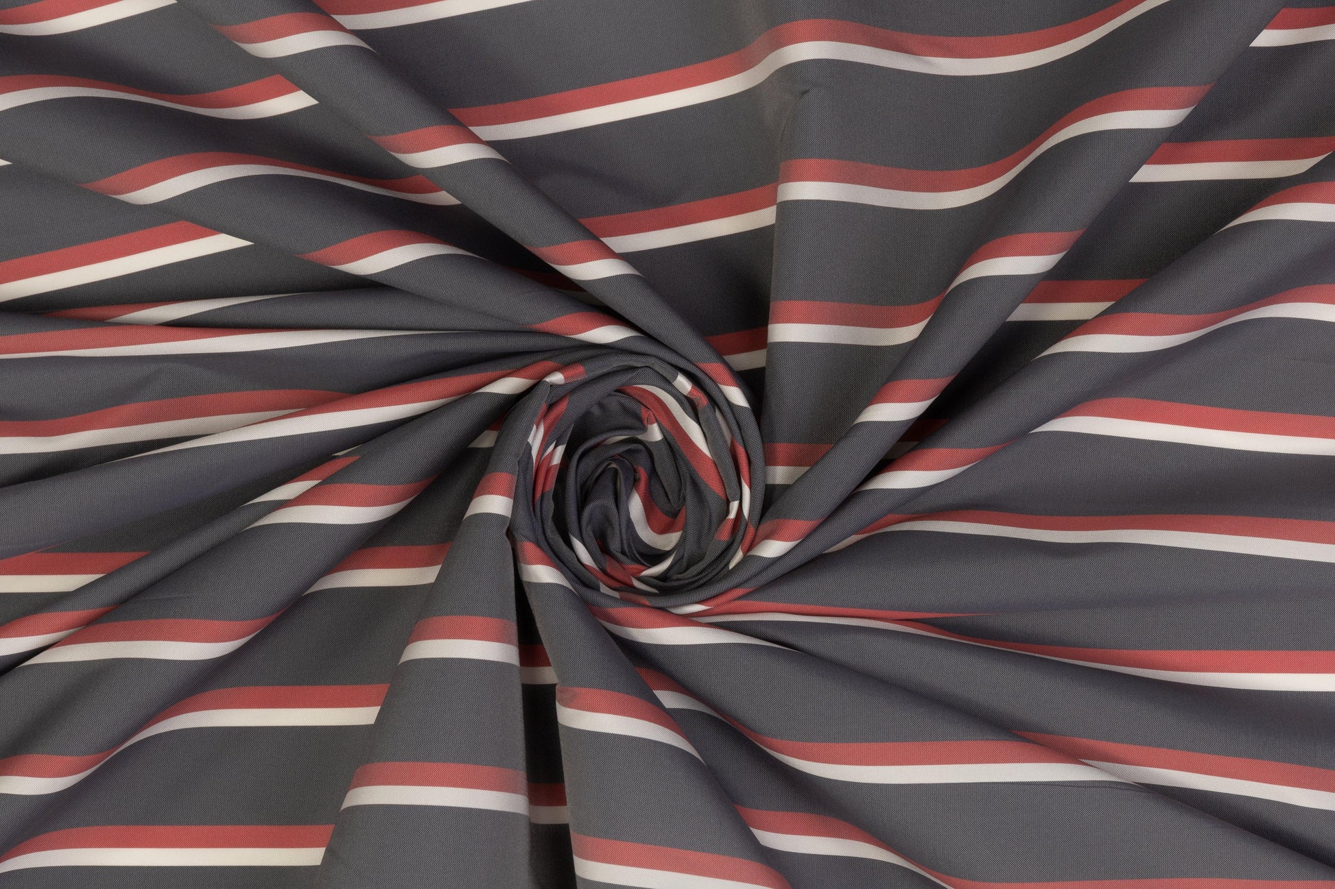 Striped Taffeta - Faded Navy, White, Red - Prime Fabrics