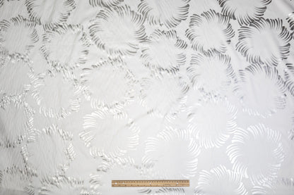 Foil Laminated Cotton Voile - White - Prime Fabrics
