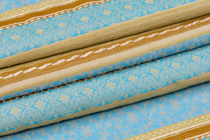 Rayon Jacquard - Green, Brown, Blue - Prime Fabrics