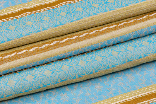 Rayon Jacquard - Green, Brown, Blue - Prime Fabrics