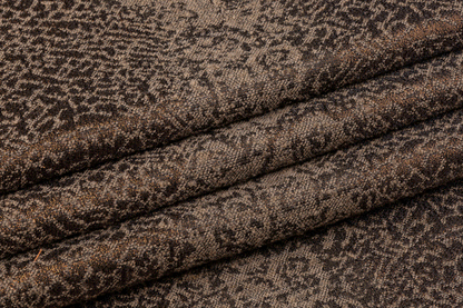 Metallic Abstract Tweed - Brown - Prime Fabrics