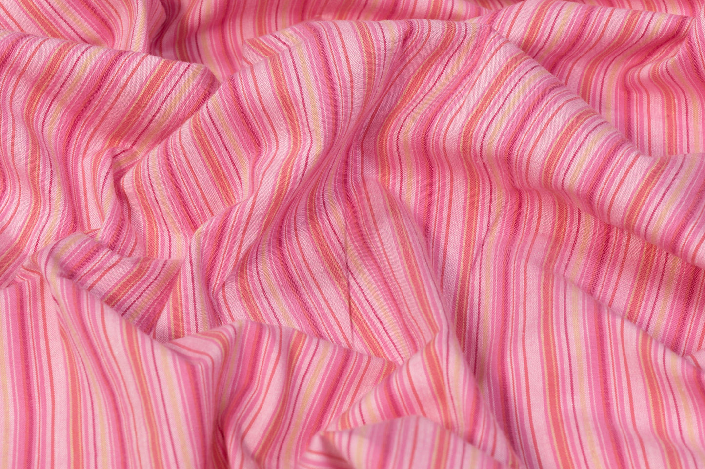 Striped Cotton Print - Pink - Prime Fabrics