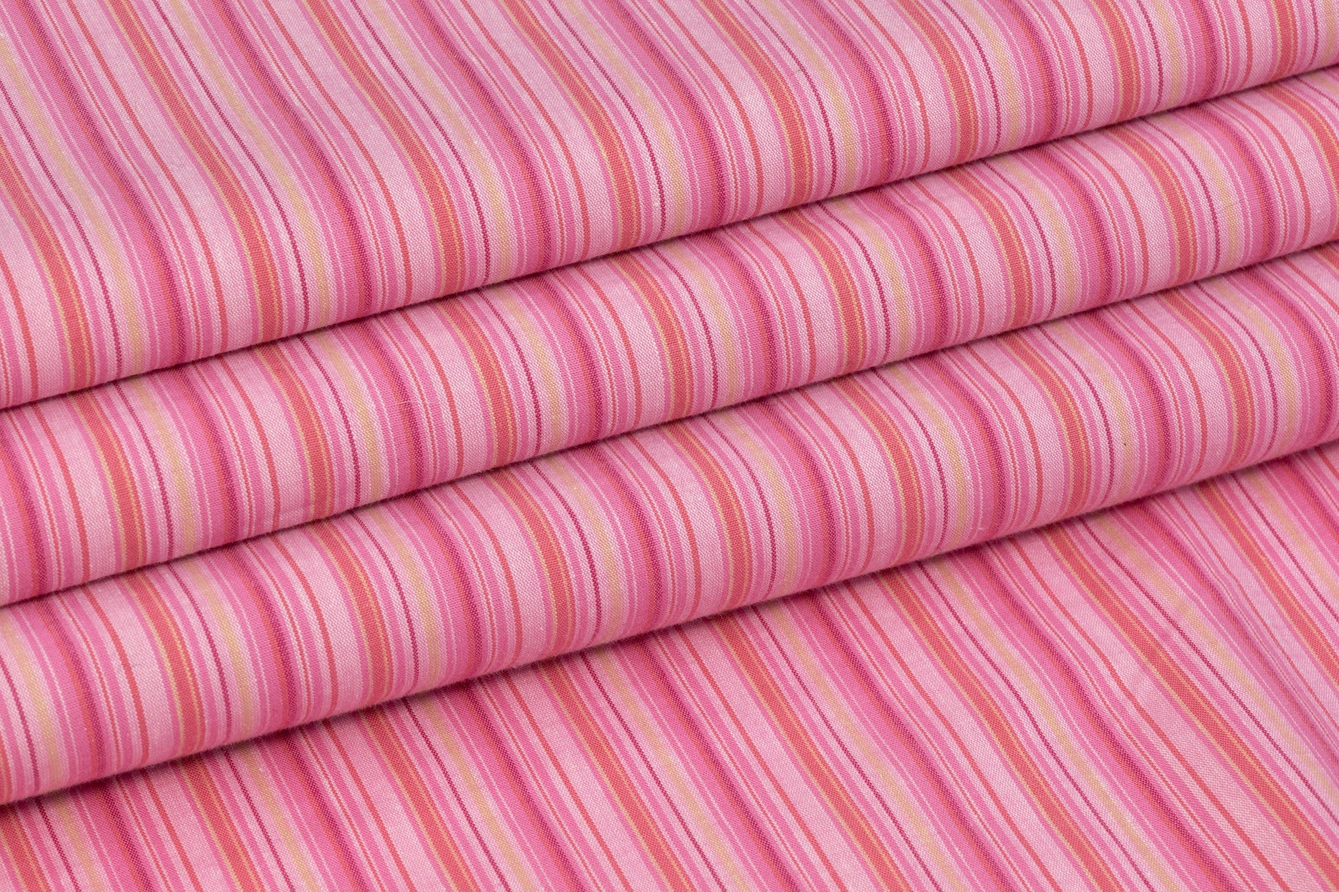 Striped Cotton Print - Pink - Prime Fabrics