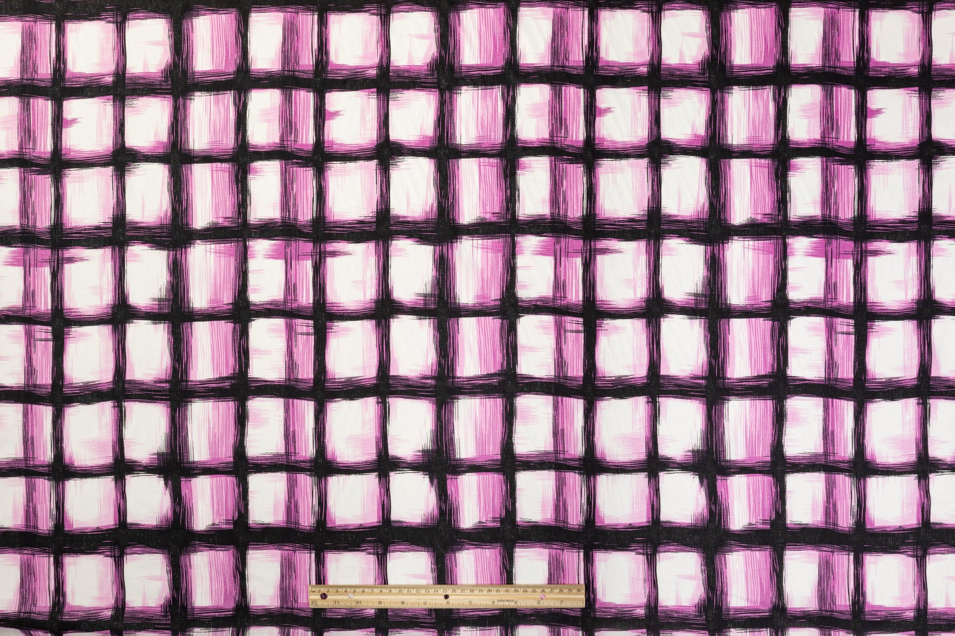 Printed Cotton Voile - Pink, White, Black - Prime Fabrics