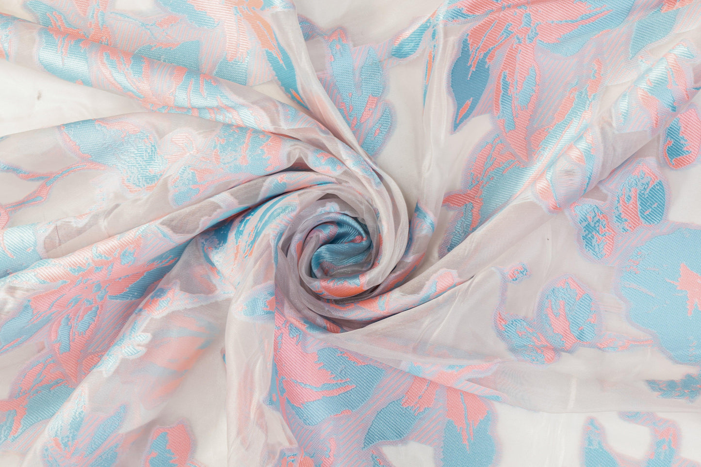 Floral Organza Burnout - Cotton Candy - Prime Fabrics