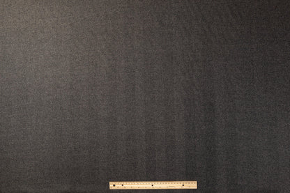 Herringbone Italian Cashmere Suiting - Charcoal Gray - Prime Fabrics