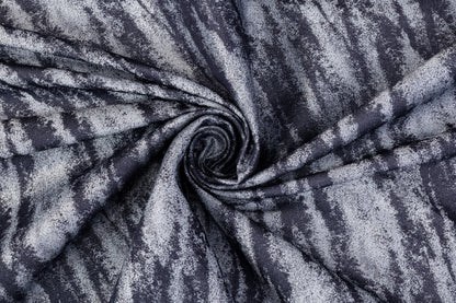 Rayon Denim Twill - Navy, Blue, Silver