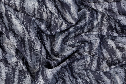 Rayon Denim Twill - Navy, Blue, Silver