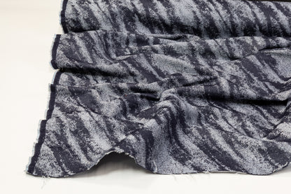 Rayon Denim Twill - Navy, Blue, Silver
