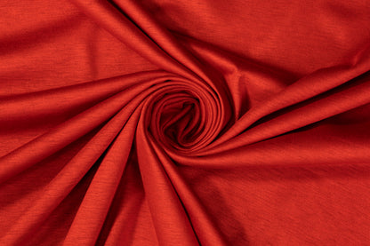 Double Faced Poly Wool Blend - Red and Navy