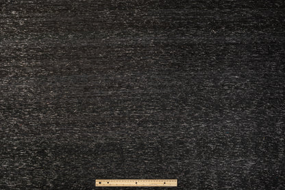 Metallic Silk - Washed Black and Silver