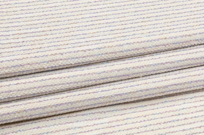 Metallic Jersey Tweed - Off White and Purple