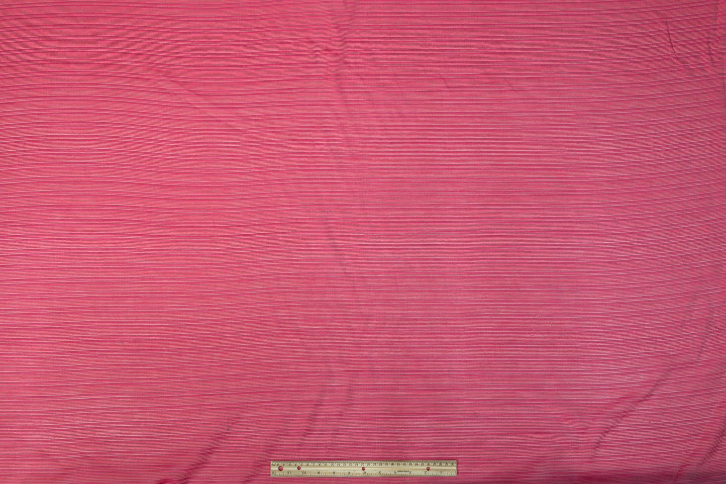 Pin Striped Cotton Voile - Magenta