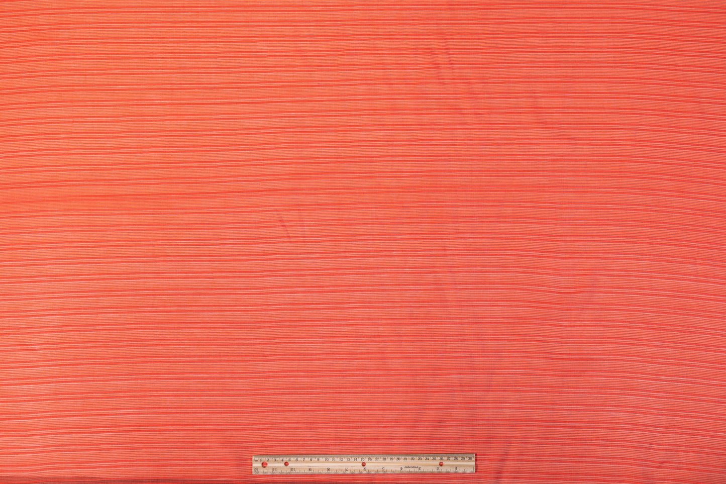 Pin Striped Cotton Voile - Orange