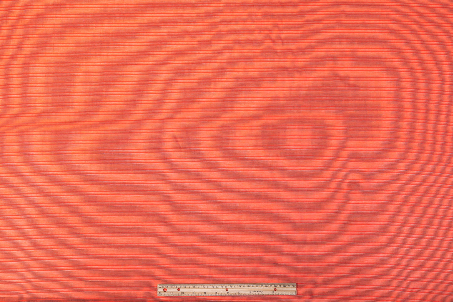 Pin Striped Cotton Voile - Orange