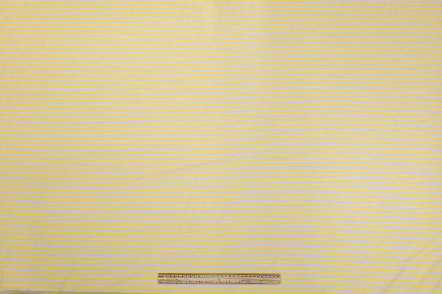 Striped Cotton - Yellow and White