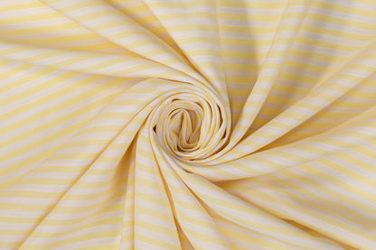 Striped Cotton - Yellow and White