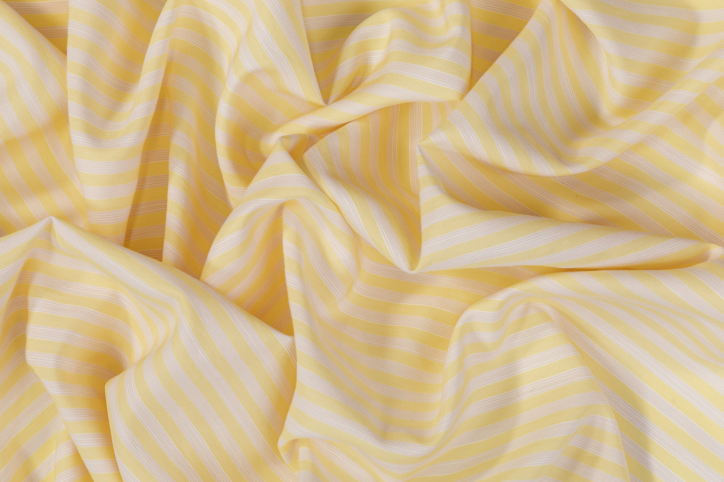 Striped Cotton - Yellow and White