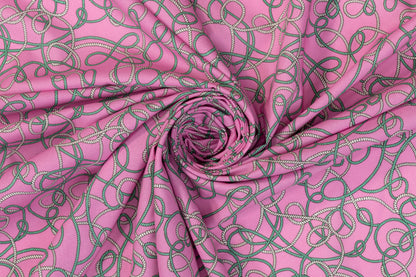 Rope Design Italian Cotton - Pink, Green, White