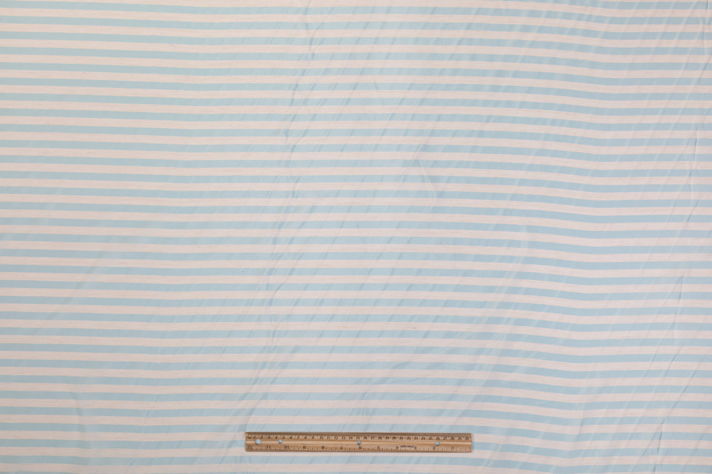 Striped Cotton - Light Blue and White