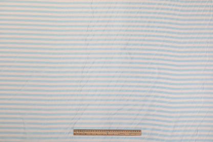 Striped Cotton - Light Blue and White